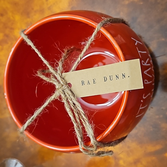 Rae Dunn coral Planter IT'S PARTY THYME - Picture 3 of 5